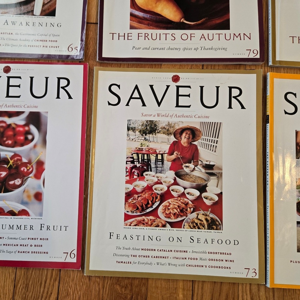 Saveur Magazine Lot 6‎ Issues 2003-2004 10th Anniversary Saveur 100 - Picture 6 of 10